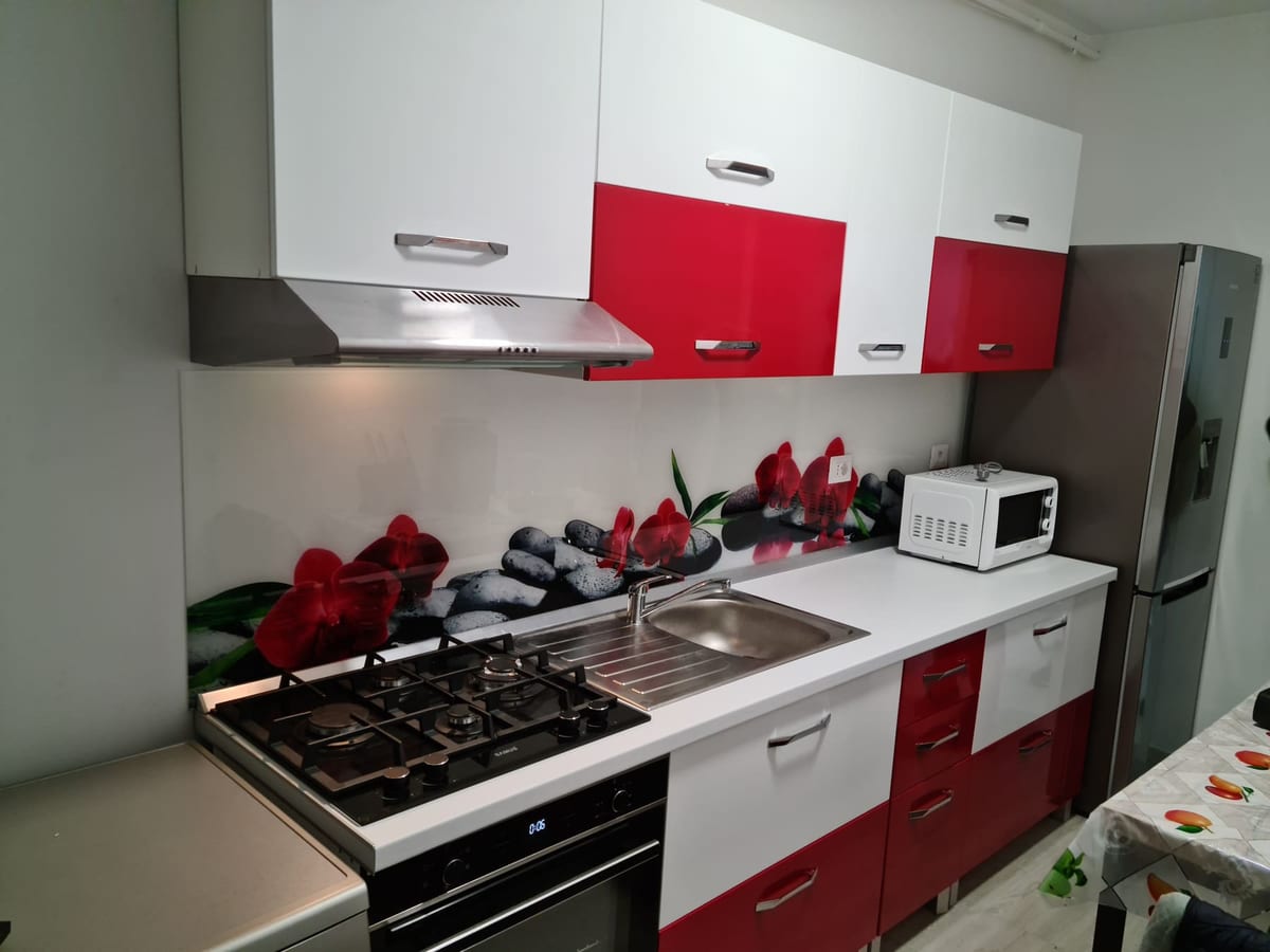 Backsplash bucătărie - model orhidee