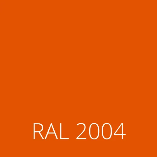Sticlă colorată RAL 2004 - portocaliu pur