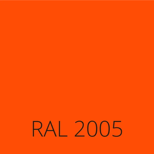 Sticlă colorată RAL 2005 - portocaliu luminos