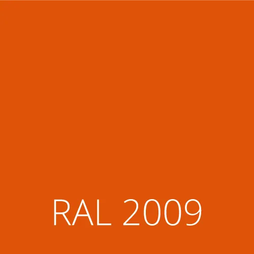 Sticlă colorată RAL 2009 - portocaliu trafic