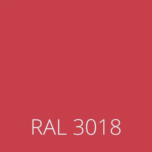 Sticlă colorată RAL 3018 - strawberry roșu