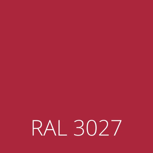 Sticlă colorată RAL 3027 - raspberry roșu