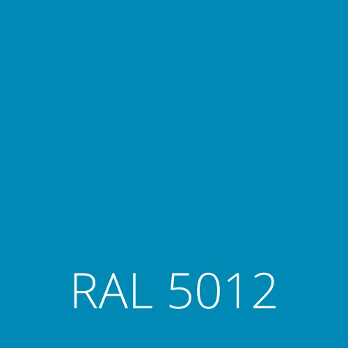 Sticlă colorată RAL 5012 - deschis albastru
