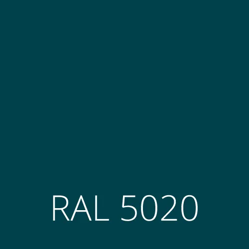 Sticlă colorată RAL 5020 - ocean albastru