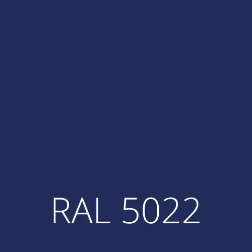Sticlă colorată RAL 5022 - noapte albastru