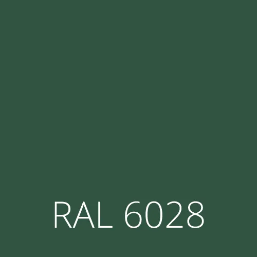 Sticlă colorată RAL 6028 - pine verde
