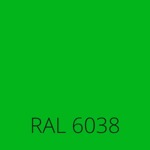 Sticlă colorată RAL 6038 - luminos verde