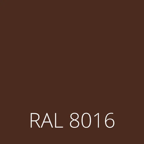 Sticlă colorată RAL 8016 - mahogany maro