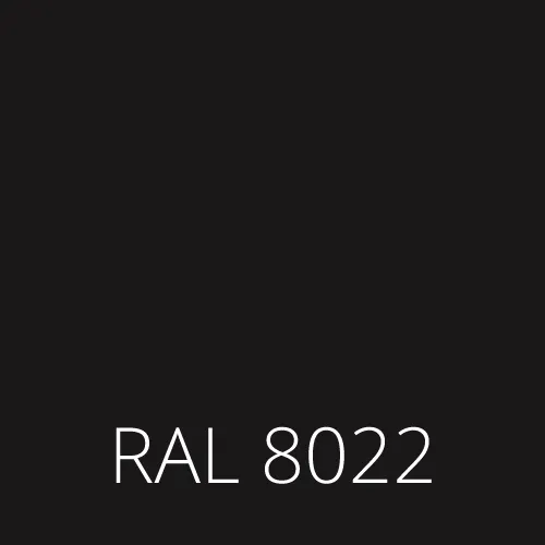Sticlă colorată RAL 8022 - negru maro