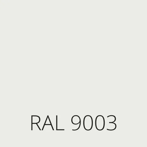 Sticlă colorată RAL 9003 - alb de semnalizare