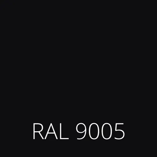 Sticlă colorată RAL 9005 - negru intens
